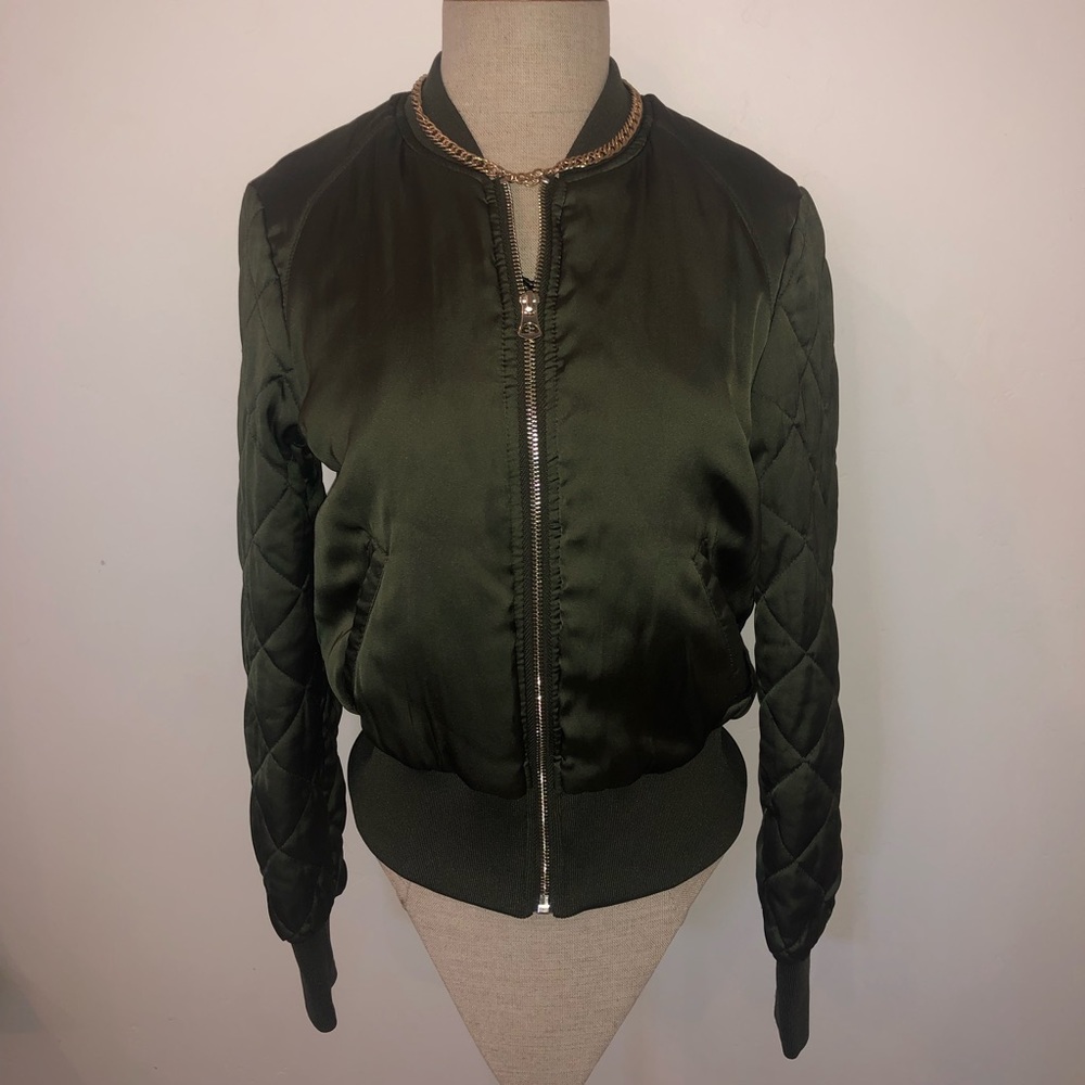 Army green Bomber jacket